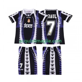 Divisa di Calcio Real Madrid RAUL 7 Retro Bambino Terza 1997 1998